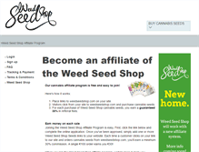 Tablet Screenshot of affiliate.weedseedshop.com